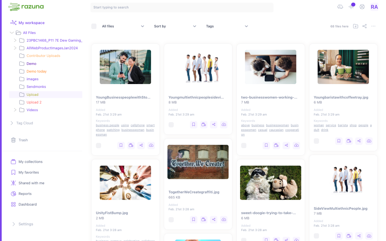 Razuna - digital asset management for teams