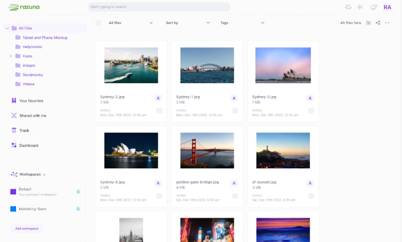 Razuna cloud file server